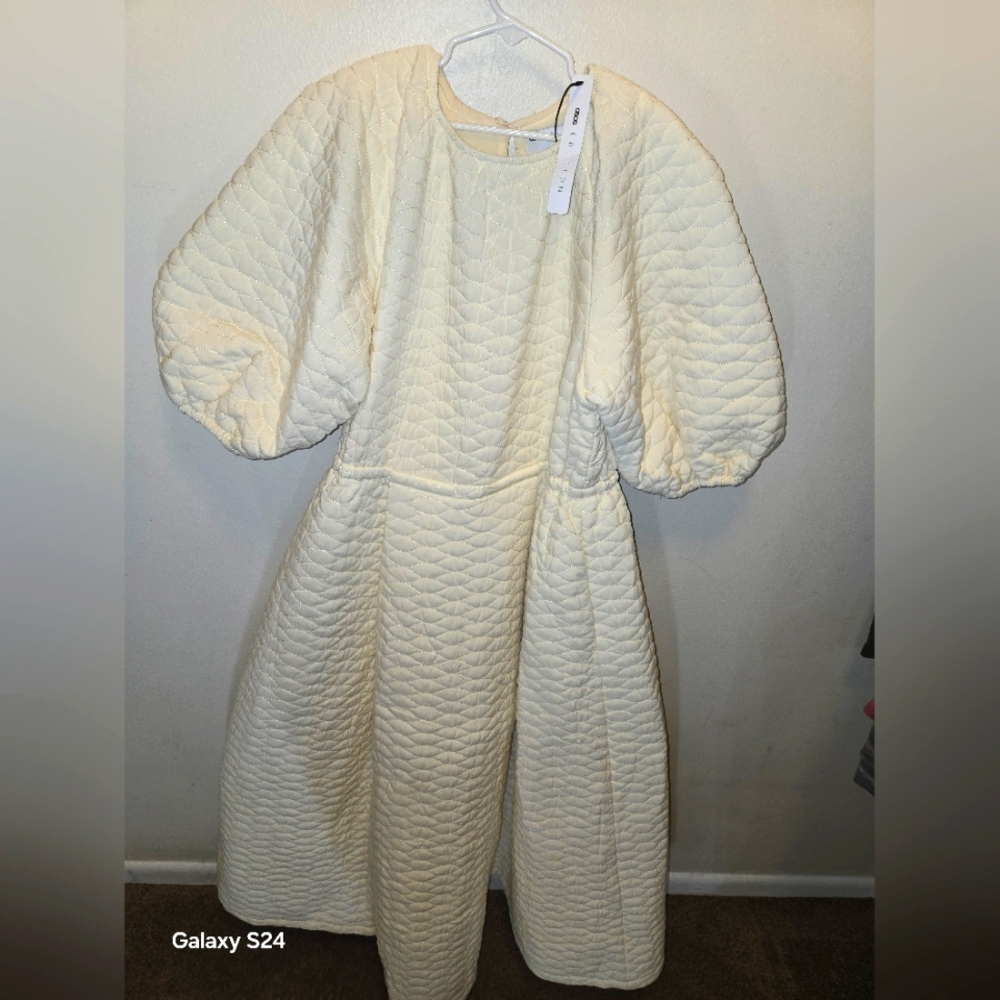 Quilt asos edition white vintage dress